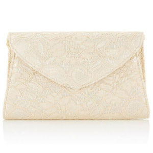 Adrianna Papell Seta Lace Small Envelope Clutch